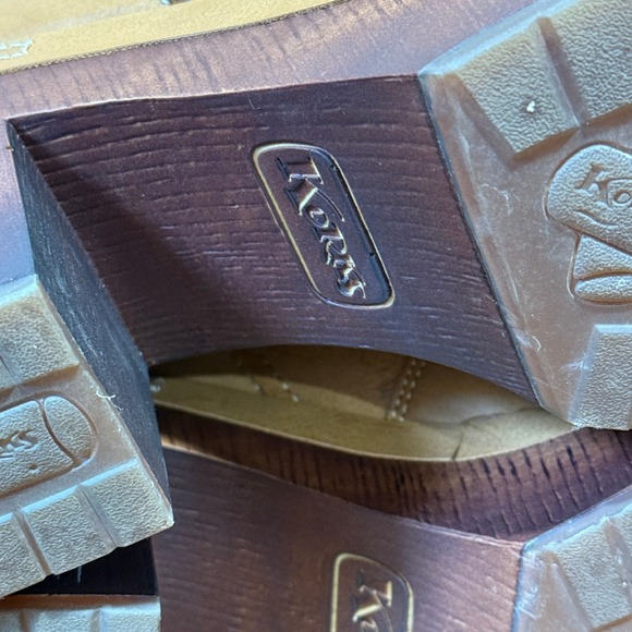 Korks by Kork Ease Robin Brown Leather Ankle Boots Women's 11M Heeled Booties - Picture 9 of 10